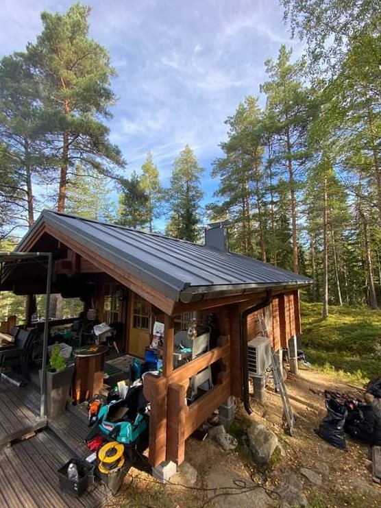 Vapaa-ajan asunto uuden katon jälkeen